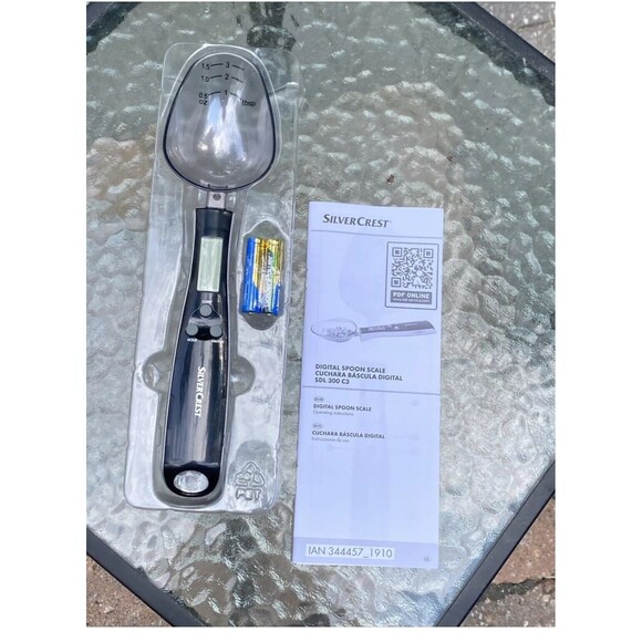 SilverCrest Digital Kitchen Food Spoon Scale ounces or grams measure Open Box - Picture 5 of 5